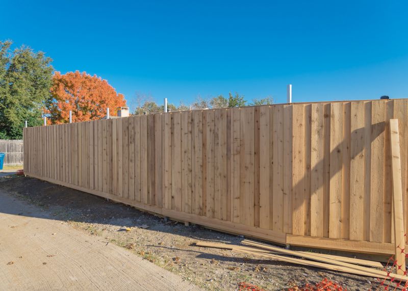 Wooden Dog Fence Installation in Pearland, TX